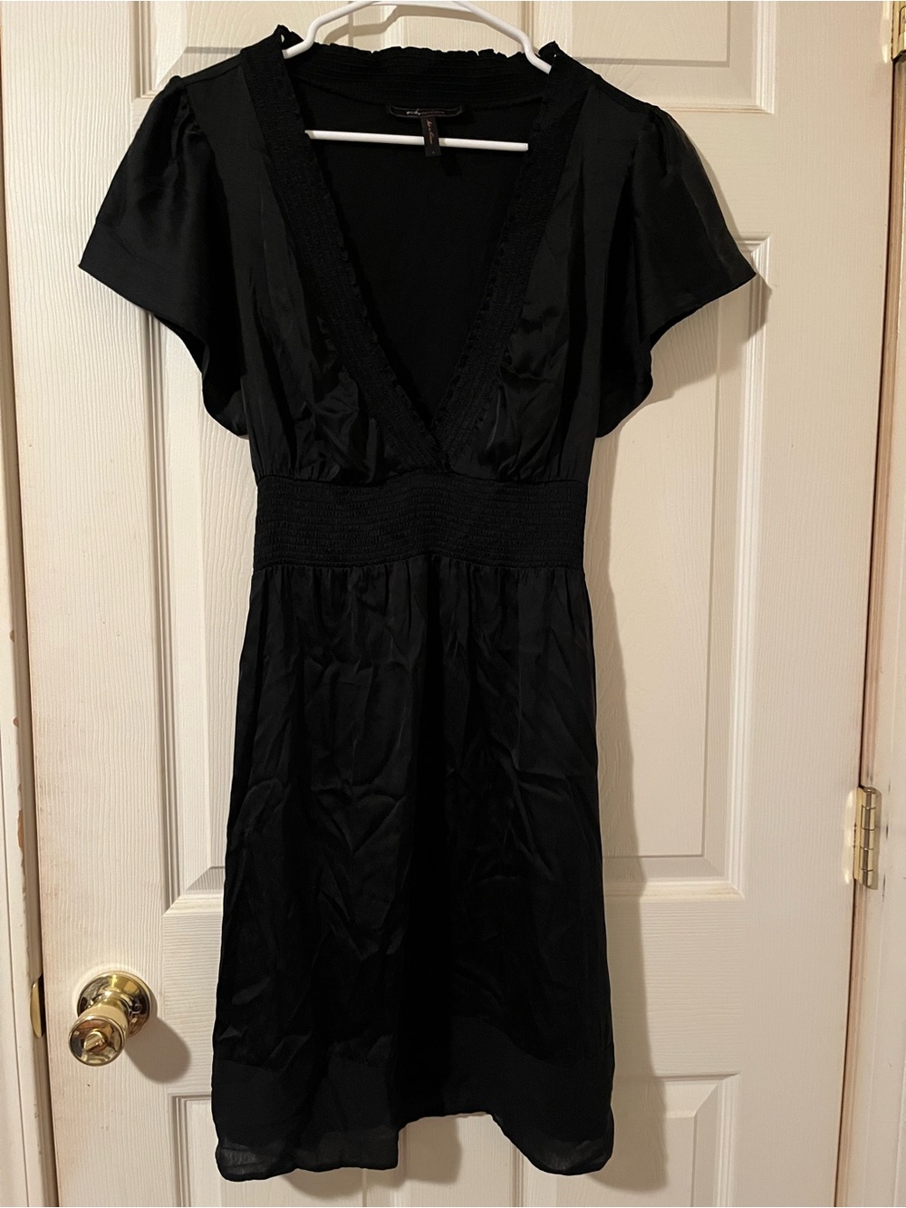 BCBGMAXAZRIA Y2K Black Silk Witchy Boho Dress 🖤🌙✨